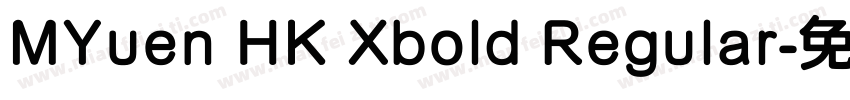 MYuen HK Xbold Regular字体转换